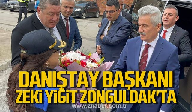 Danıştay Başkanı Zeki Yiğit Zonguldak'ta.