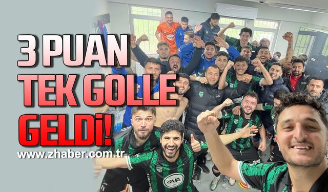 Çaycumaspor 3 puanı tek golle aldı