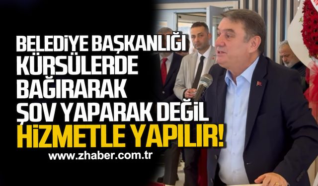 Sezer Köroğlu'ndan Zonguldak Belediyesi’ne “Şov değil hizmet” tepkisi