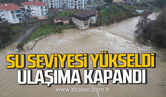 Bartın'da su seviyesi 3 metre yükseldi. 8 köye ulaşım kapandı