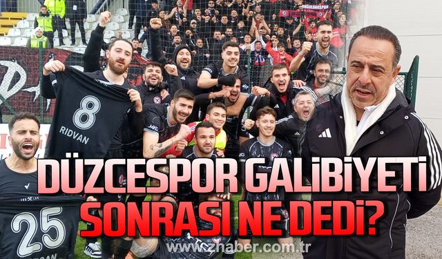 Can Güven Düzcespor galibiyeti sonrası ne dedi?
