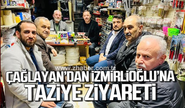 Mustafa Çağlayan'dan Ahmet İzmirlioğlu’na taziye ziyareti