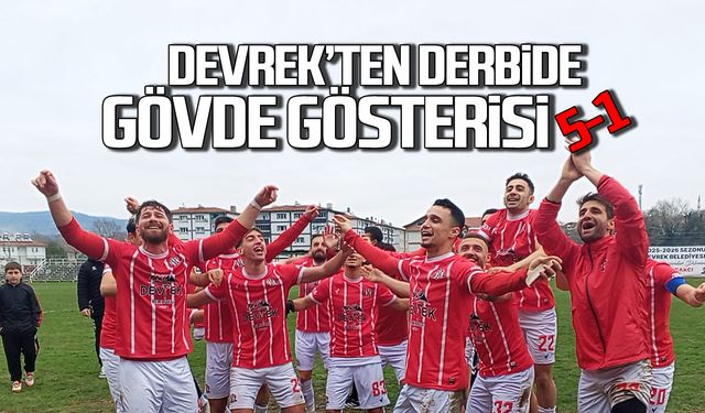 Devrek Belediyespor derbide gövde gösterisi yaptı 5-1