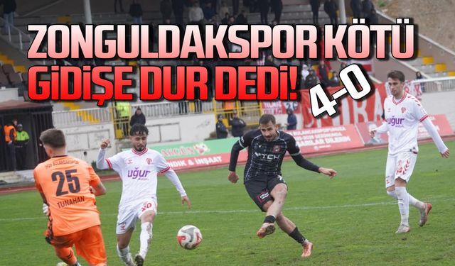 Zonguldakspor kötü gidişe dur dedi 4-0