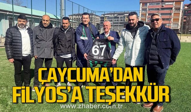 AVS Çaycumaspor'dan Filyos Belediyesi’ne teşekkür