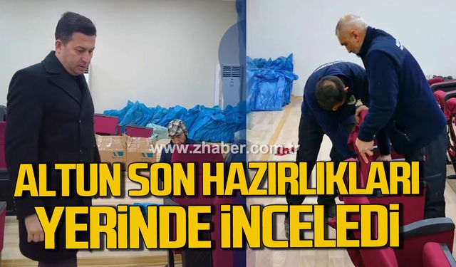 Kamil Altun 324 kişilik konferans ve tiyatro salonunda incelemelerde bulundu.