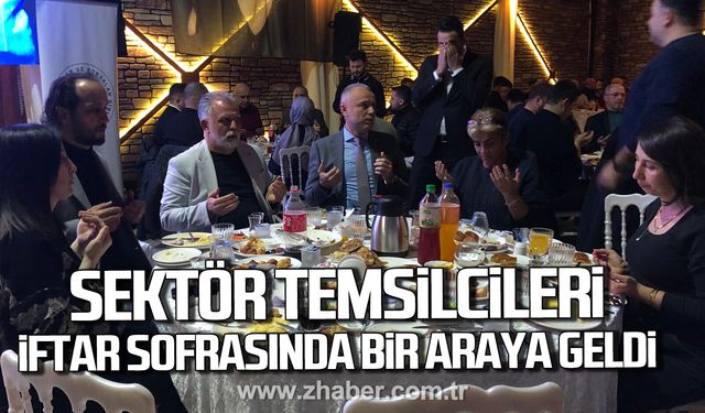 Kdz. Ereğli'de sektör temsilcileri iftar sofrasında bir araya geldi.