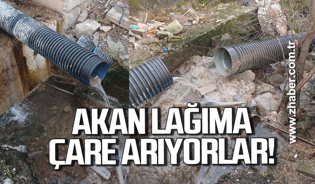 Kozlu'da akan lağıma çare arıyorlar