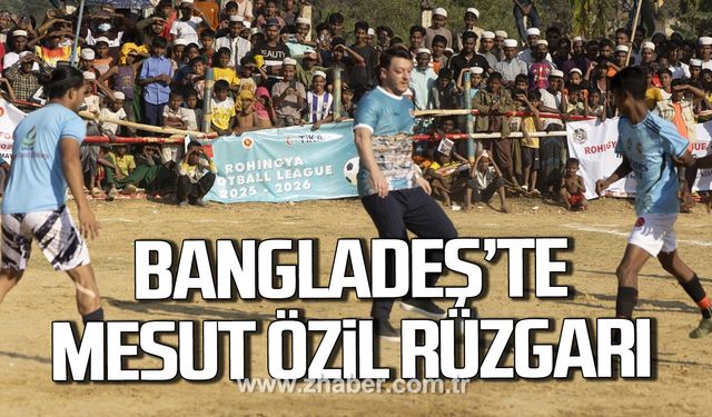 Mesut Özil, Bangladeş'te Arakanlı Müslümanlarla bir araya geldi.