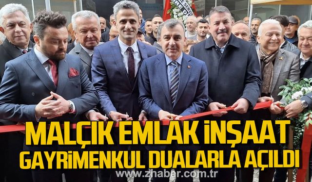 Çaycuma’da Malçık Emlak İnşaat Gayrimenkul dualarla açıldı.