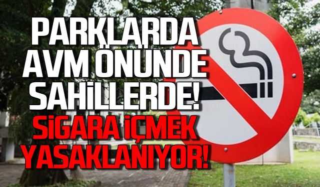 Parklar, AVM önleri ve sahillerde sigara içmek yasaklanıyor