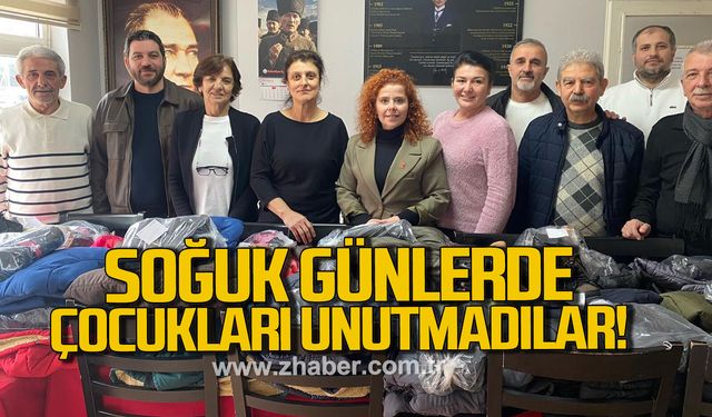 CHP Kozlu’dan çocuklara ‘Bir bot, bir mont’ desteği