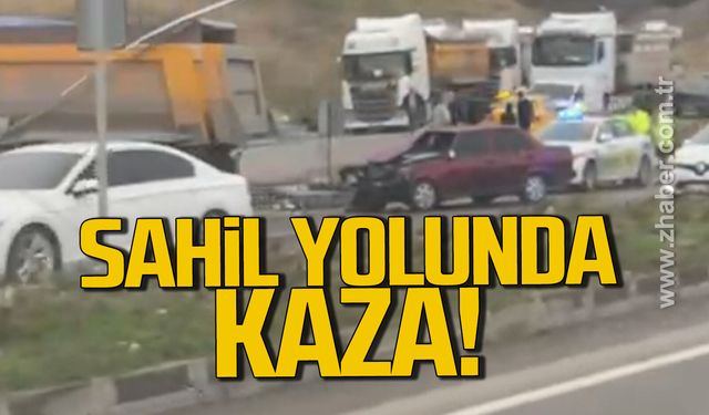 Kilimli sahil yolunda kaza