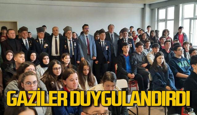 Zonguldaklı Gaziler gençlere anılarını anlattı