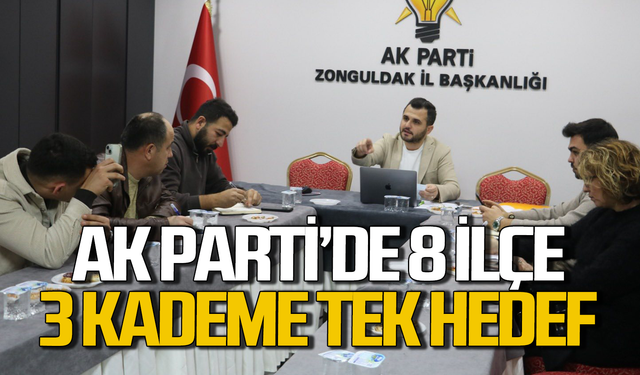 AK Parti’de 8 ilçe, 3 kademe, tek hedef
