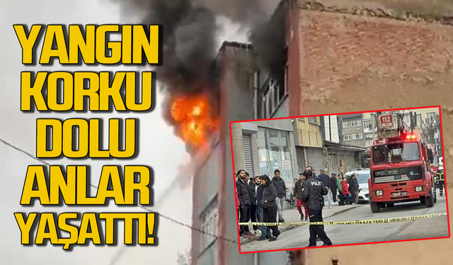 Apartman alevlere teslim oldu: 6 kişinin yaşadığı dairede yangın