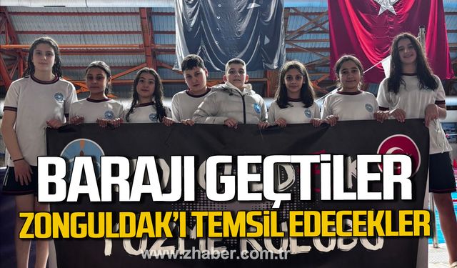 Zonguldak Yüzme Kulübü barajı geçti. Zonguldak'ı temsil edecekler
