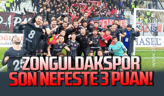 Zonguldakspor son nefeste 3 puan