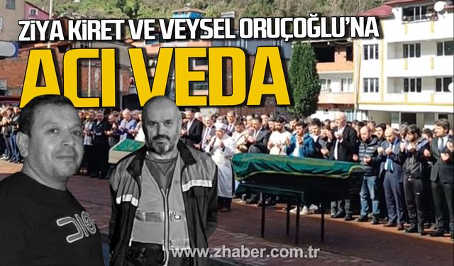 Maden işçileri Ziya Kiret ile Veysel Oruçoğlu gözyaşlarıyla uğurlandı.