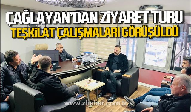 Mustafa Çağlayan'dan ziyaret turu. Teşkilat çalışmaları görüşüldü.