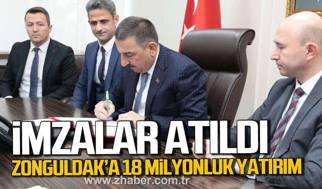 Zonguldak’a 18 milyonluk yatırım. İmzalar atıldı.