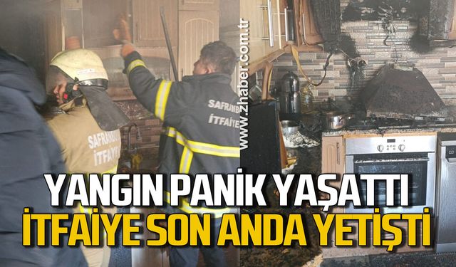 Yangın panik yaşattı: İtfaiye son anda yetişti