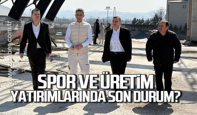 Çaycuma’da spor ve üretim yatırımlarında son durum ne?