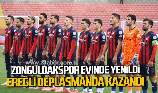 Zonguldakspor evinde yenildi, Ereğli deplasmanda kazandı.