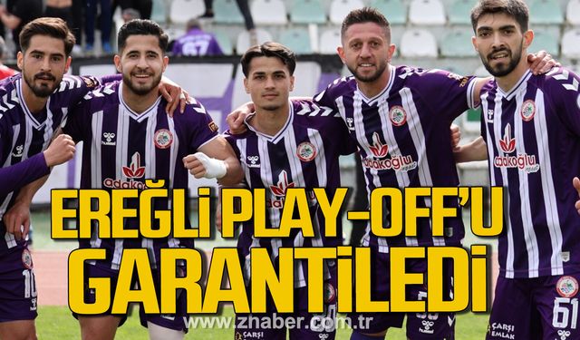 Amasyaspor’u 2-1‘le geçen Ereğli play-off’u garantiledi.