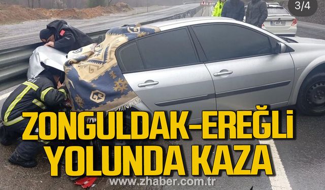 Zonguldak-Ereğli yolunda kaza.