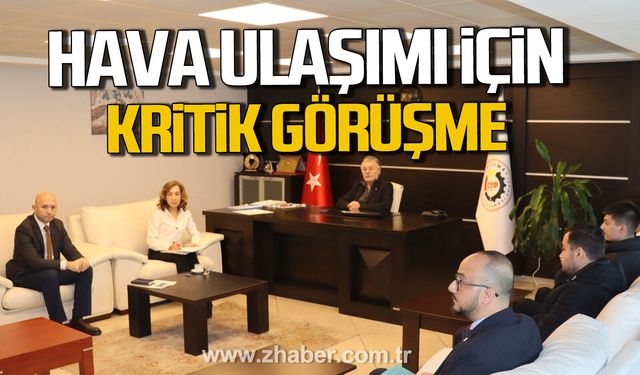 Zonguldak Havalimanı için kritik görüşme.