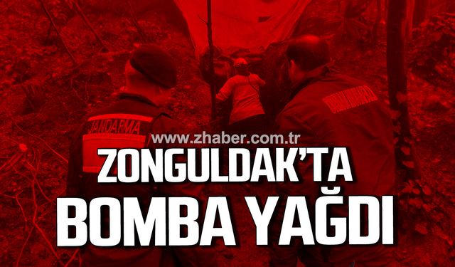 Zonguldak'ta kaçak ocaklara bomba yağdı.
