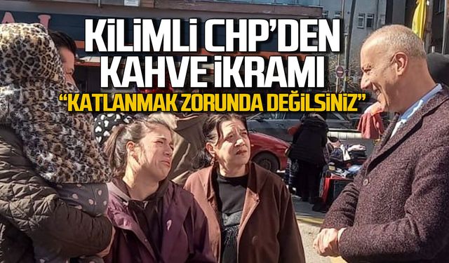 CHP Kilimli’den 8 Mart’ta Kadınlara Kahve Hediyesi