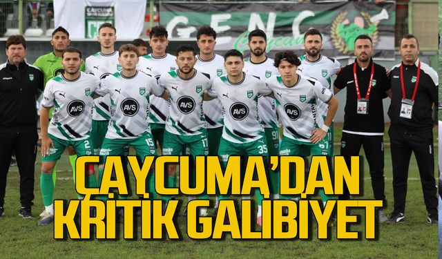 Çaycumaspor deplasmanda gol olup yağdı