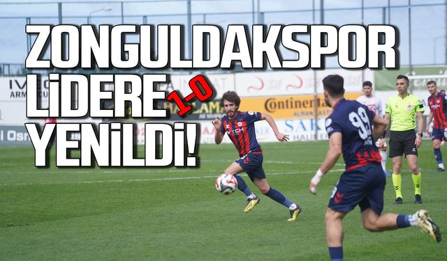 Zonguldakspor lider Sebat Gençlikspor’a 1-0 yenildi