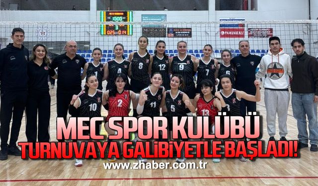 MEC Spor Kulübü turnuvaya galibiyetle başladı