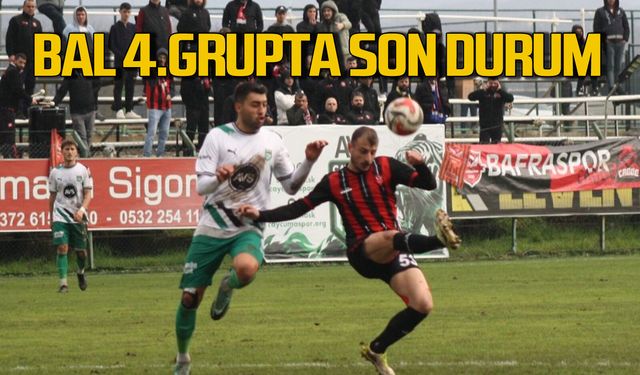Bölgesel Amatör Lig 4. Grup’ta son durum!