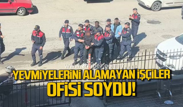 Çalıştıkları inşaattan ücret alamayan işçiler fotokopi makinesini çalmış