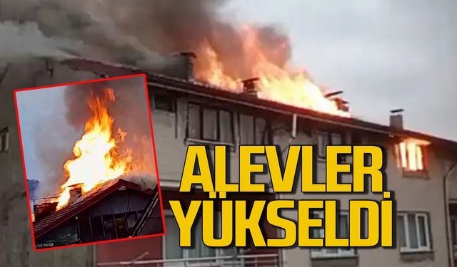 Korkutan yangın: Alevler kısa sürede yükseldi