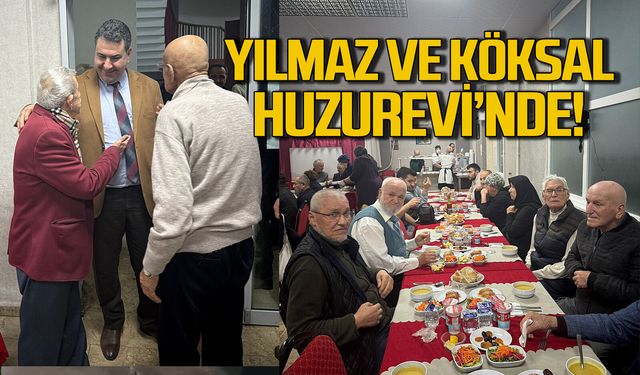 Kaymakamlar Yılmaz ve Köksal huzurevi sakinleriyle iftar açtı