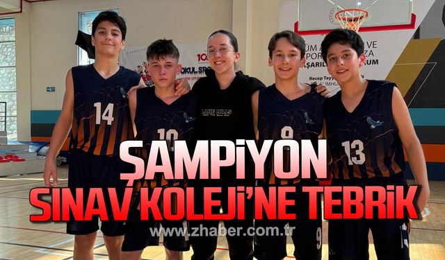 Selçuk Şeker şampiyon Sınav Koleji'ni tebrik etti