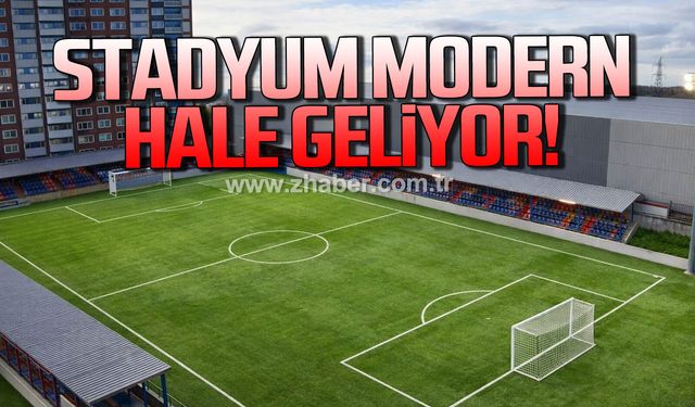 Ereğli stadı modern hale geliyor