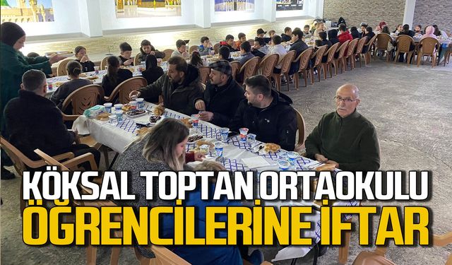 Köksal Toptan Ortaokulu öğrenciler iftarda buluştu