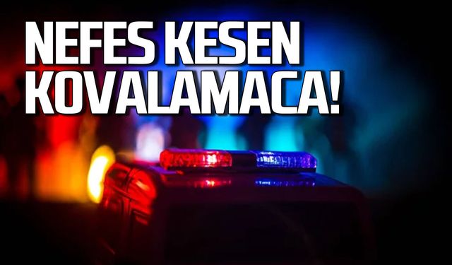 Polis ve sürücü arasında aksiyon dolu kovalamaca yaşandı