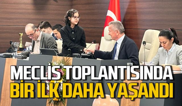 Çaycuma Belediyesi meclis toplantısında bir ilk yaşandı