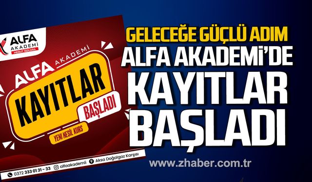 Alfa Akademi Mesut Özkara Yeni Nesil Kurs’ta kayıtlar başladı.