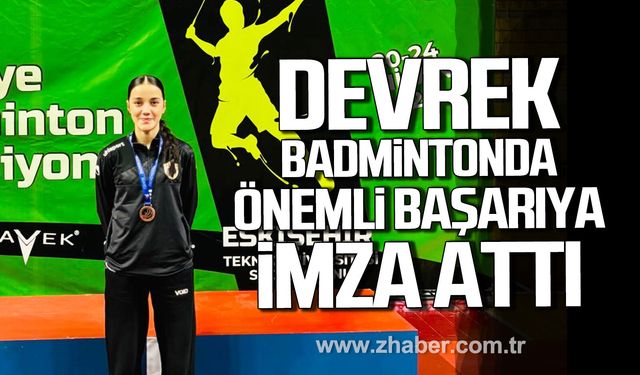 Elanur Taşkıran badmintonda Türkiye üçüncüsü olmayı başardı.