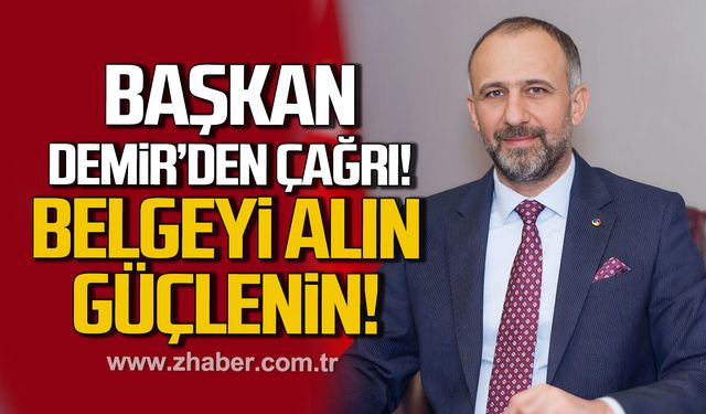 Başkan Metin Demir'den sanayicilere çağrı: Belge Alın, güçlenin