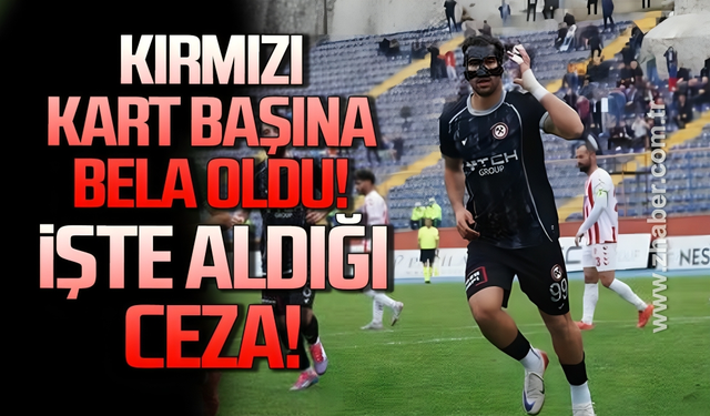 Kırmızı kart başına bela oldu, Türközü’na 3 maç ceza!