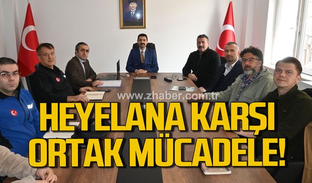 Devrek’te heyelana karşı ortak mücadele